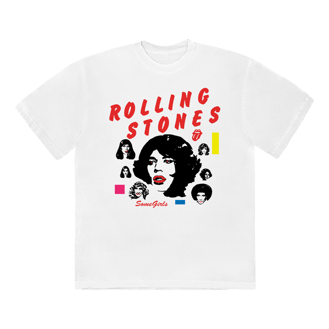 syv Tørke Portico Some Girls Faces T-Shirt – The Rolling Stones