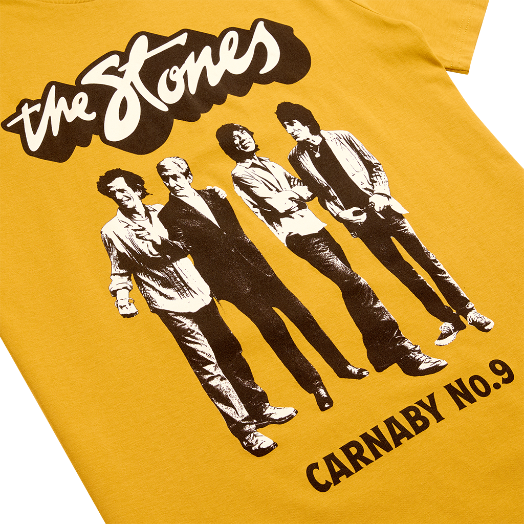 The Stones Band Figures Mustard T-Shirt 3