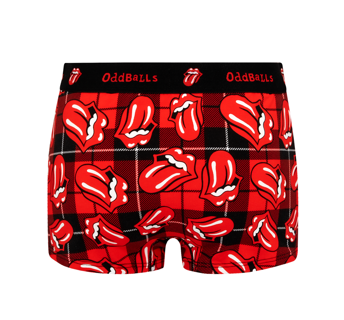 The Rolling Stones x OddBalls Tartan Mens Boxer Shorts 2