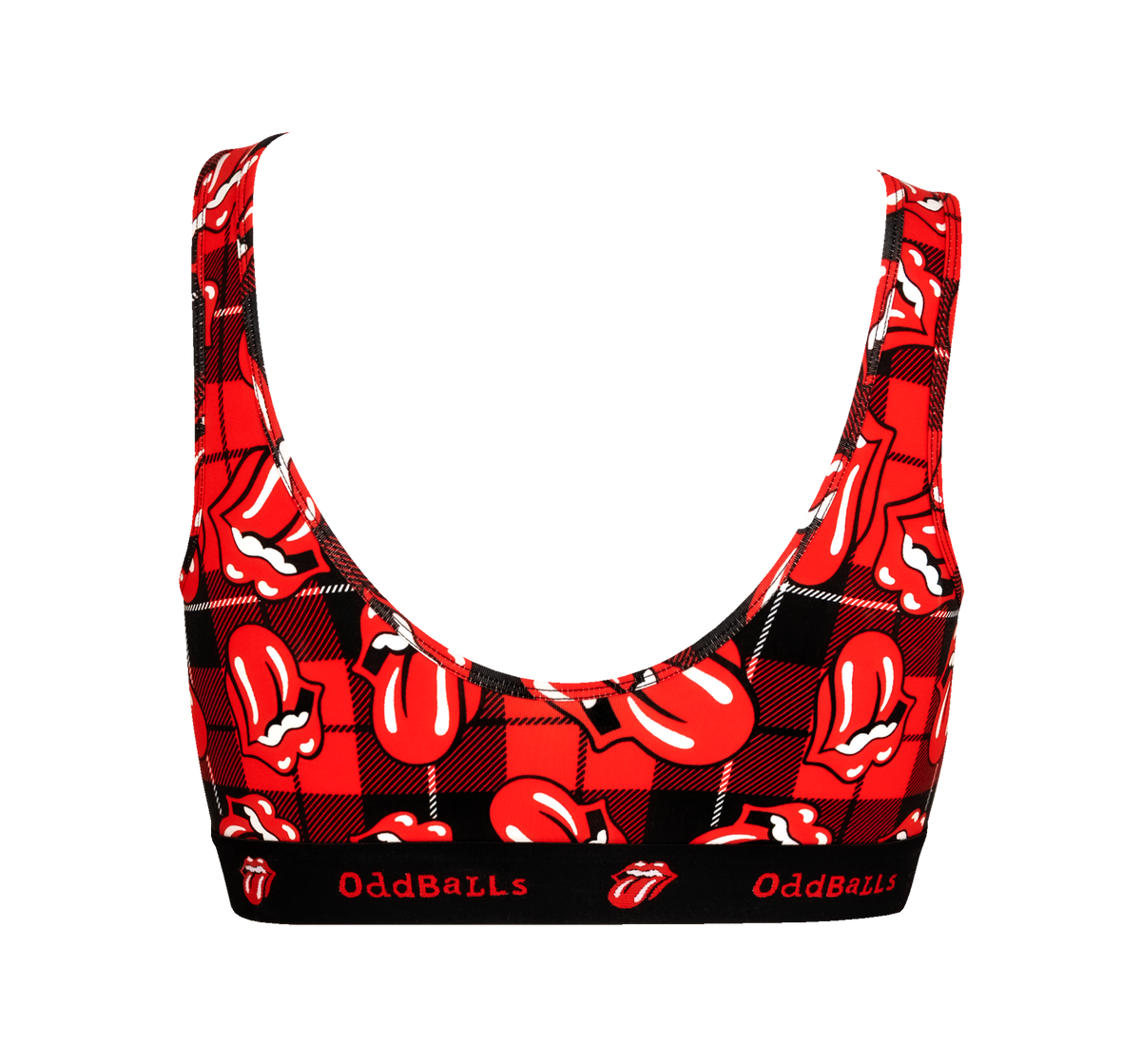 The Rolling Stones x OddBalls Tartan Bralette 2