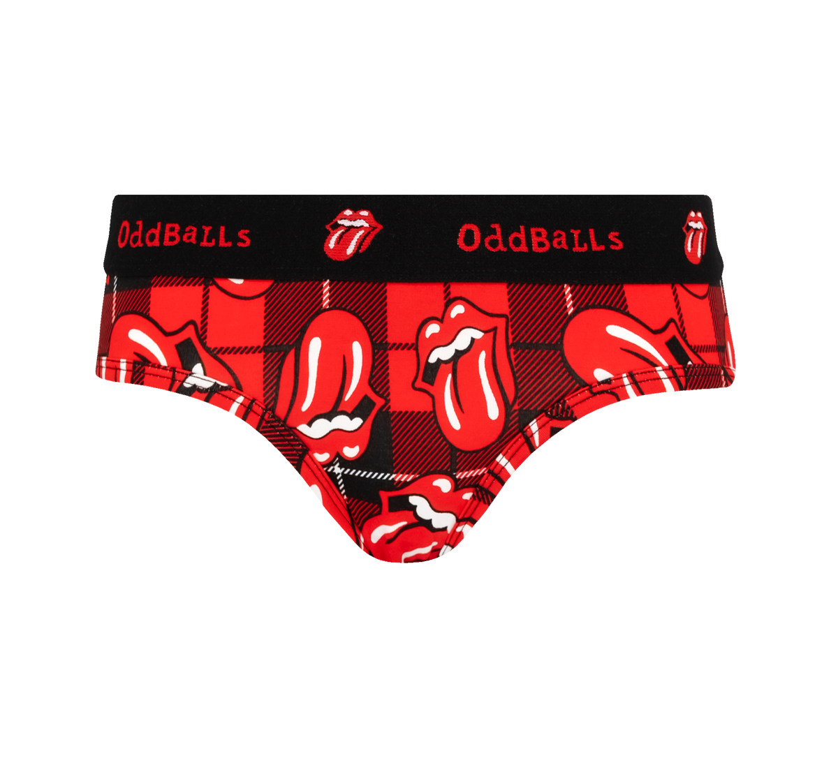 The Rolling Stones x OddBalls Tartan Ladies Briefs 1