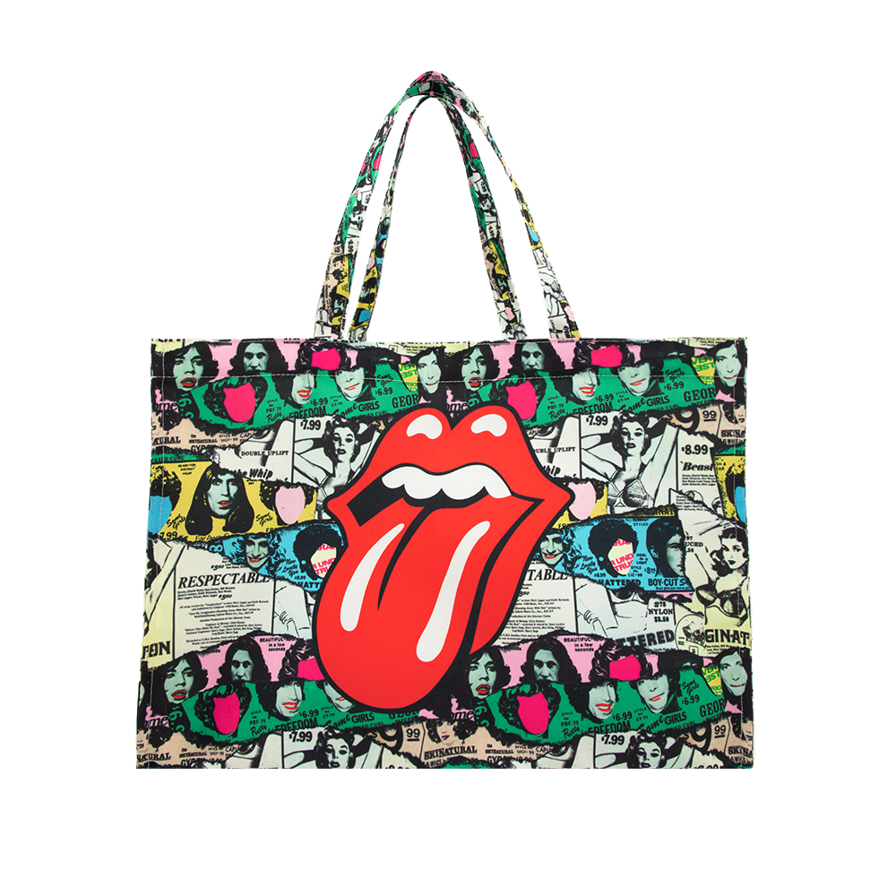 Some Girls Cartoon Collage Tote Front