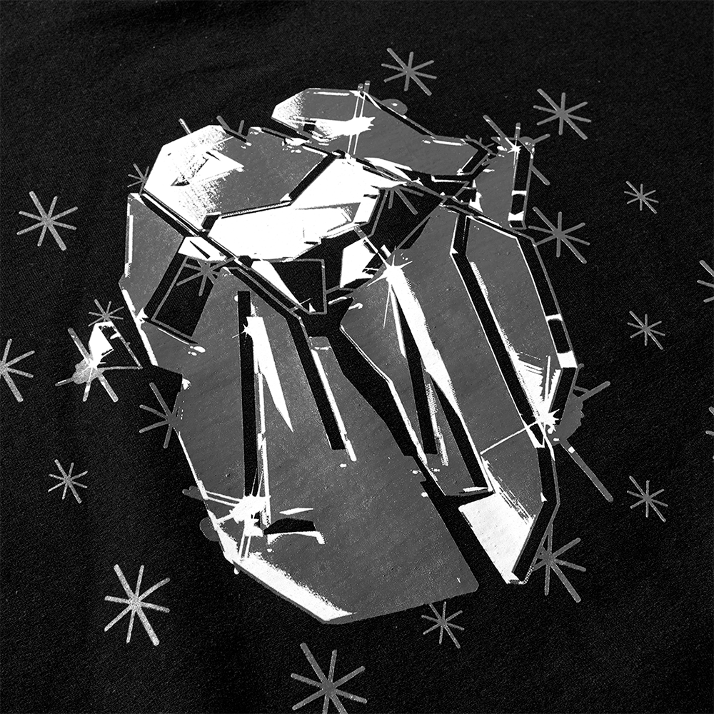 Shattered Icy Tongue Hoodie -back detail