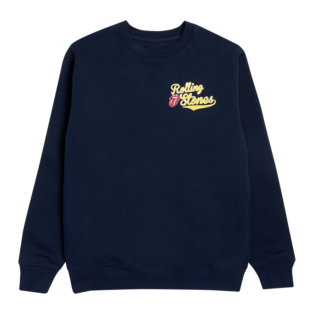 Rolling Stones Baseball Collegiate Crewneck 1