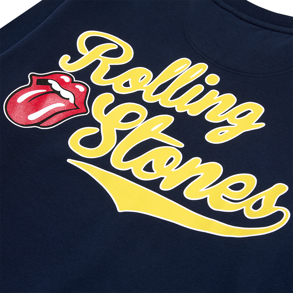 Rolling Stones Baseball Collegiate Crewneck - The Rolling Stones Rolling Stones Baseball Collegiate Crewneck - The Rolling Stones