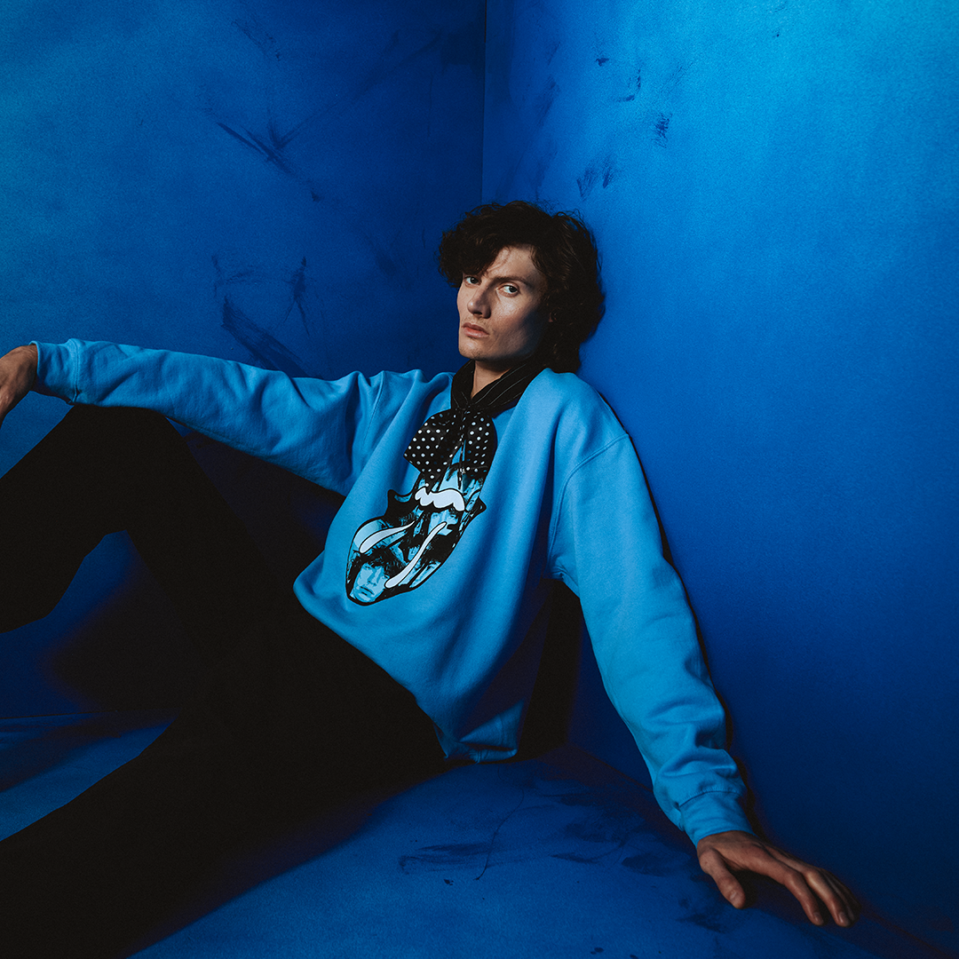 Black and Blue Crewneck