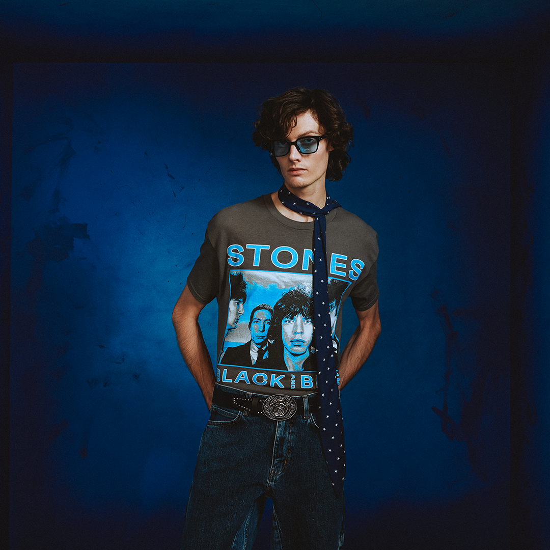 Black and Blue Charcoal T-Shirt 