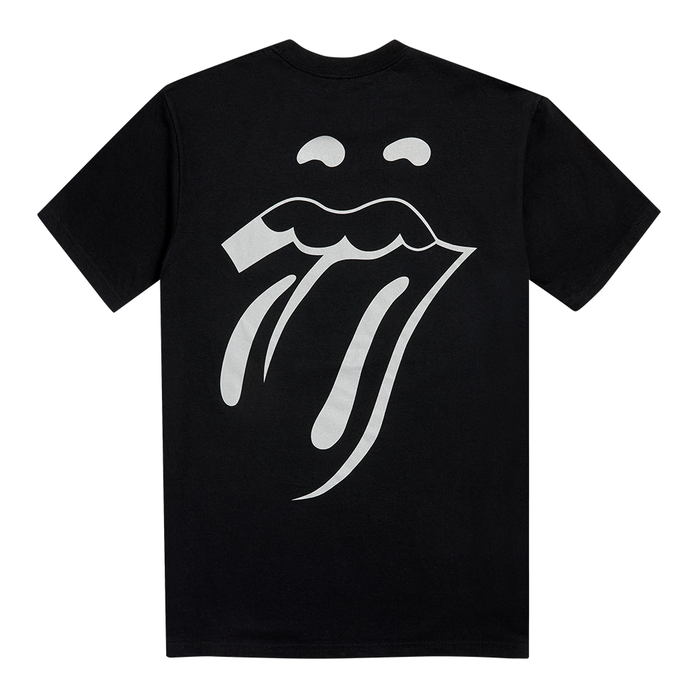 Paint It Black Tongue Outline T-shirt Back