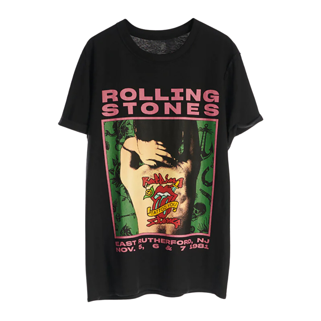 Tattoo You '81 Washed Tour T-Shirt Front