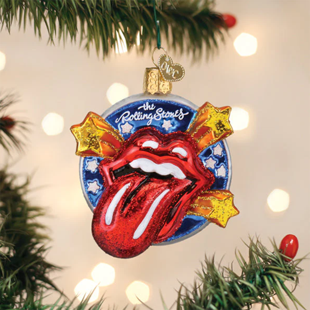 The Rolling Stones Tongue Ornament Front 2 