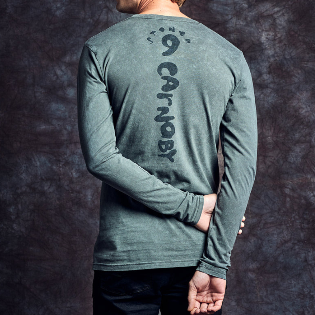No. 9 Black Tongue & Script Longsleeve Back