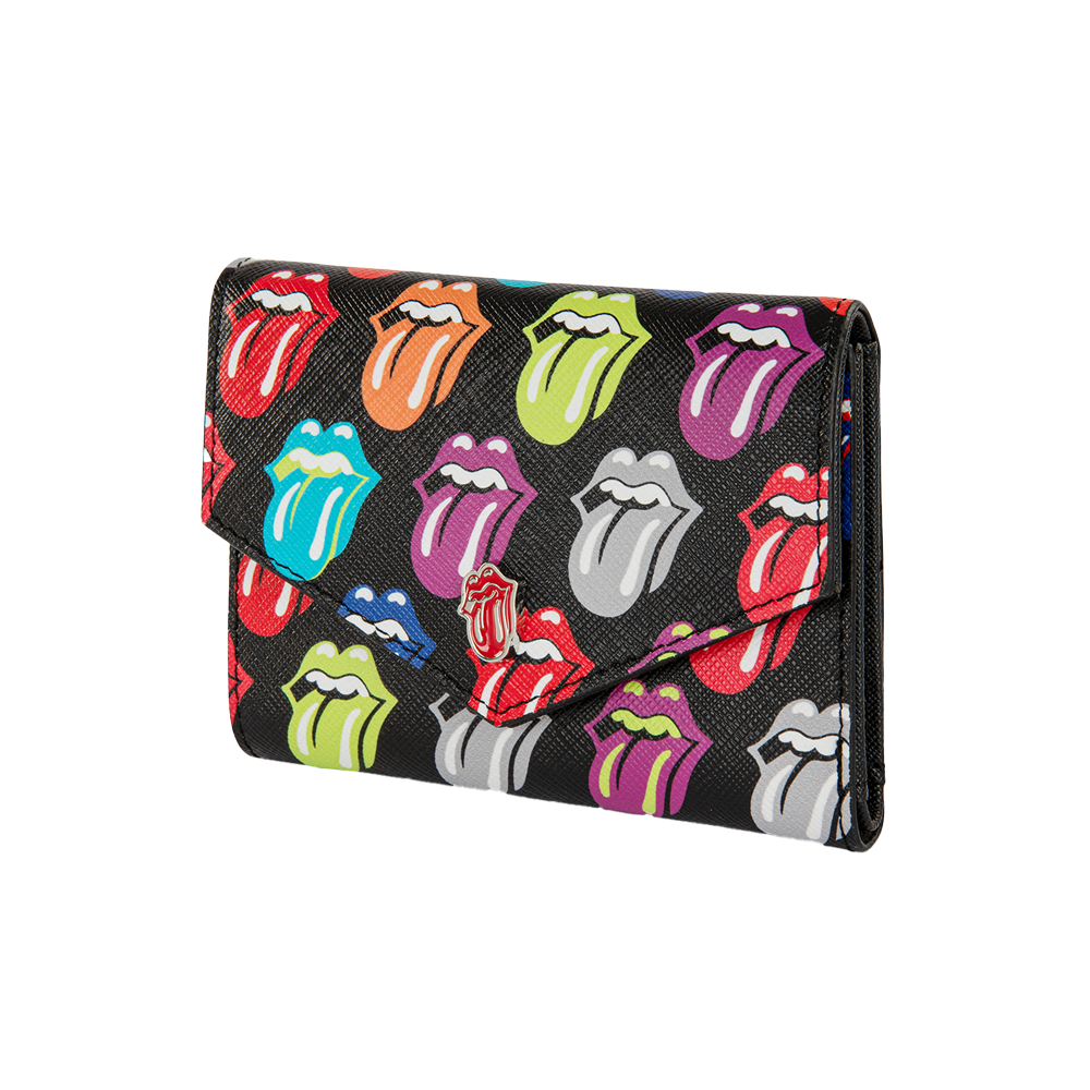 Tri-Fold Colorful Tongue Wallet Front