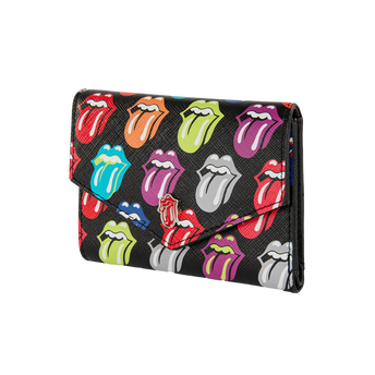 Tri-Fold Colorful Tongue Wallet Front