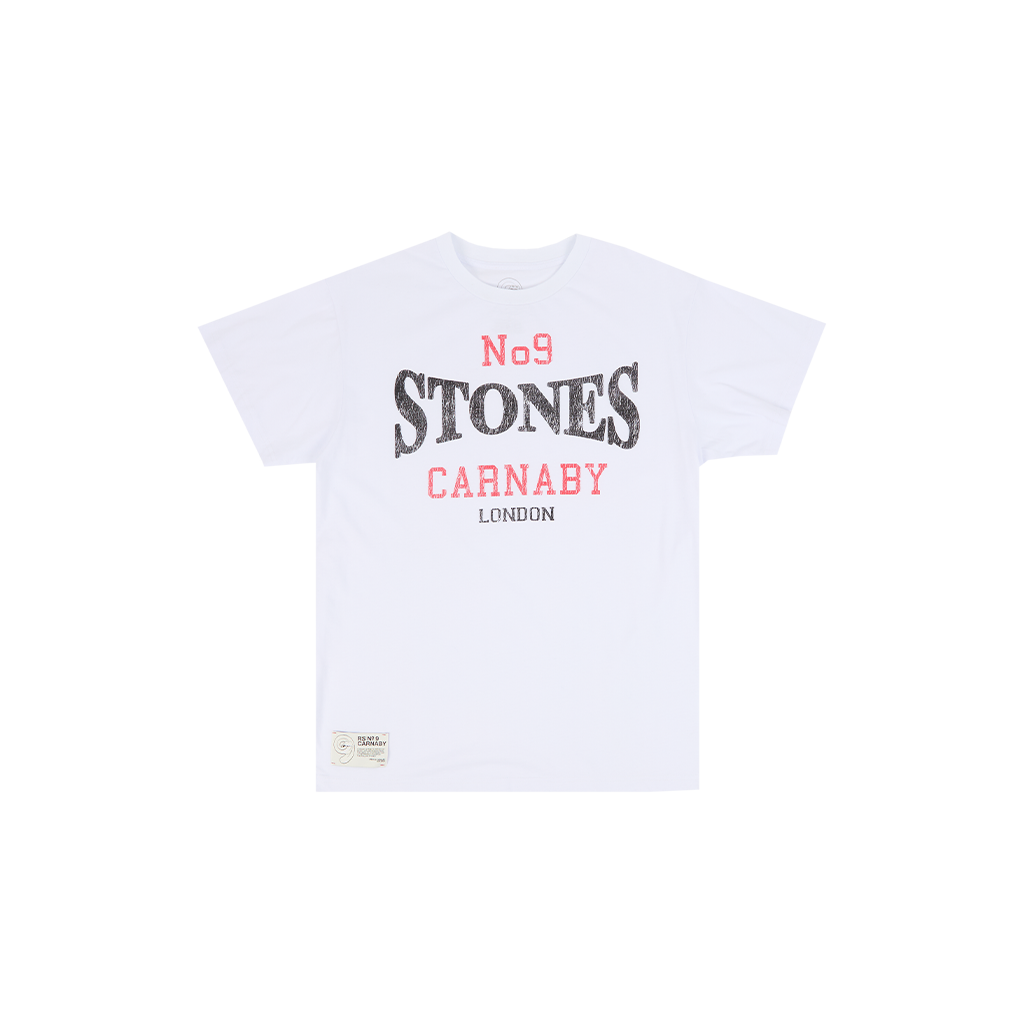 RS No. 9 White Varsity T-Shirt Front