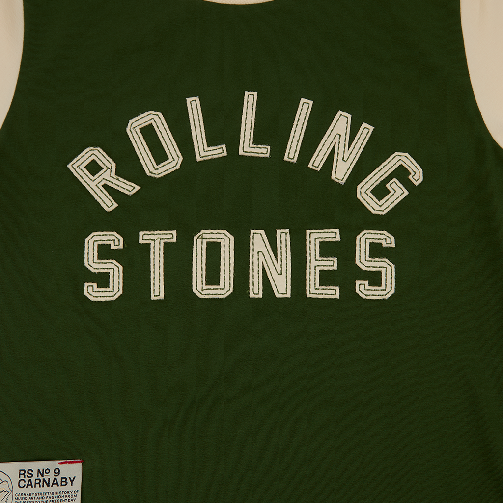 Stones Varsity Chenille Applique Green T-Shirt
