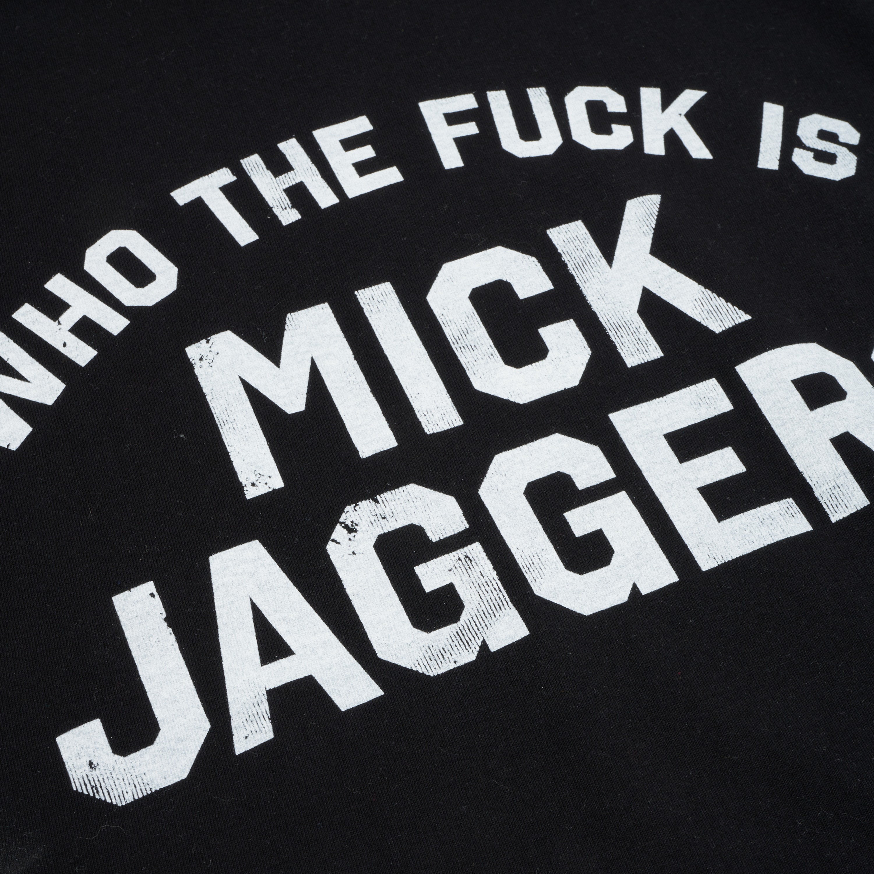 Rolling Stones x MTV Who The F Is Mick Jagger? T-Shirt Detail