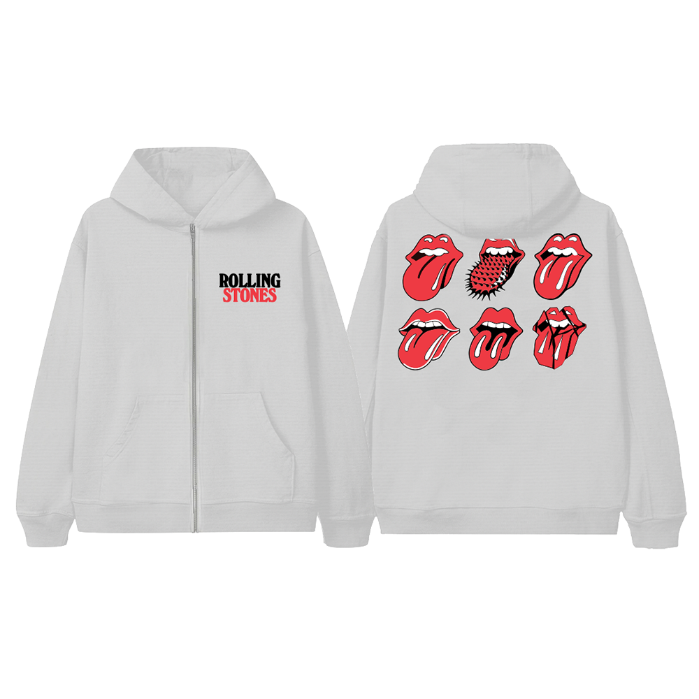 Rolling stones hoodie grey online