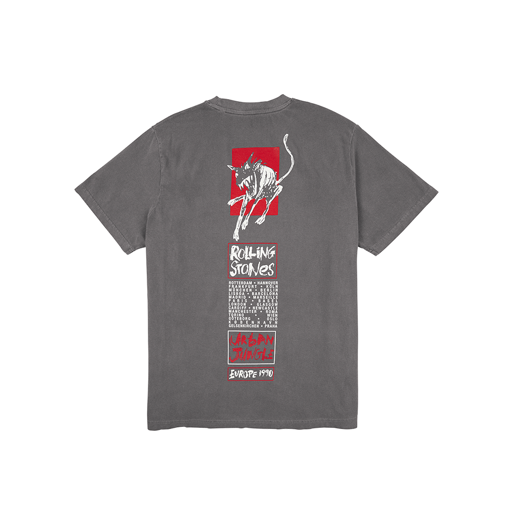 Urban Jungle Charcoal '90 Tour T-Shirt - The Rolling Stones Urban Jungle Charcoal '90 Tour T-Shirt - The Rolling Stones
