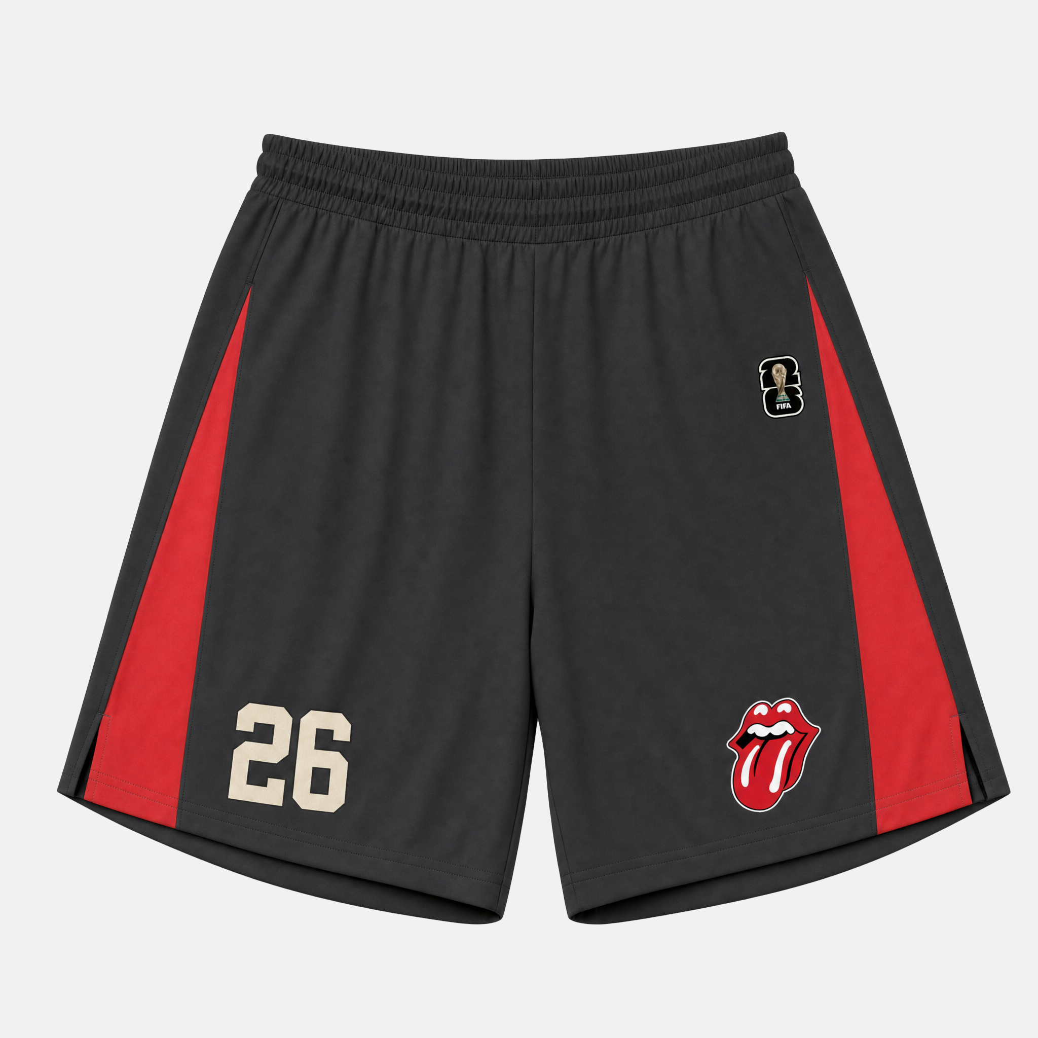 Rolling Stones x FIFA World Cup 2026 Soccer Lick Shorts