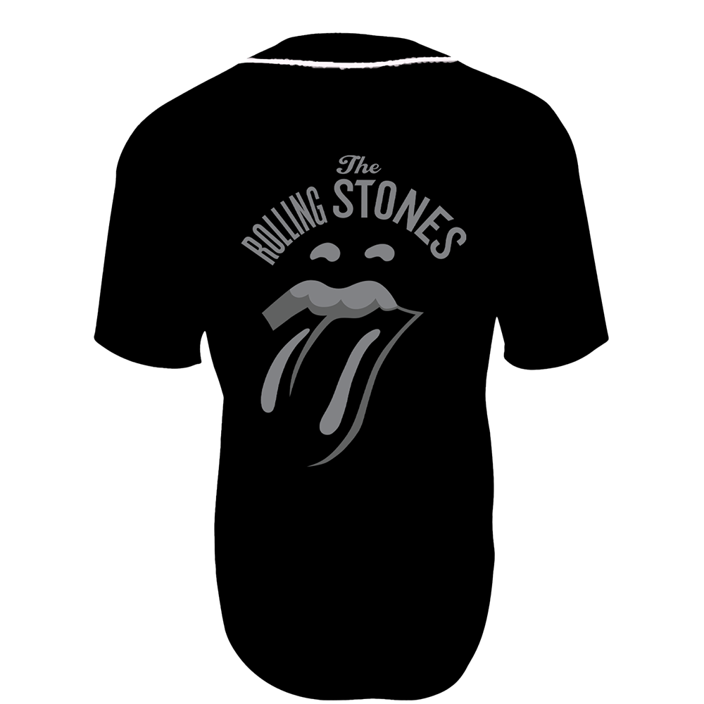 Black Tonal Baseball Jersey Back
