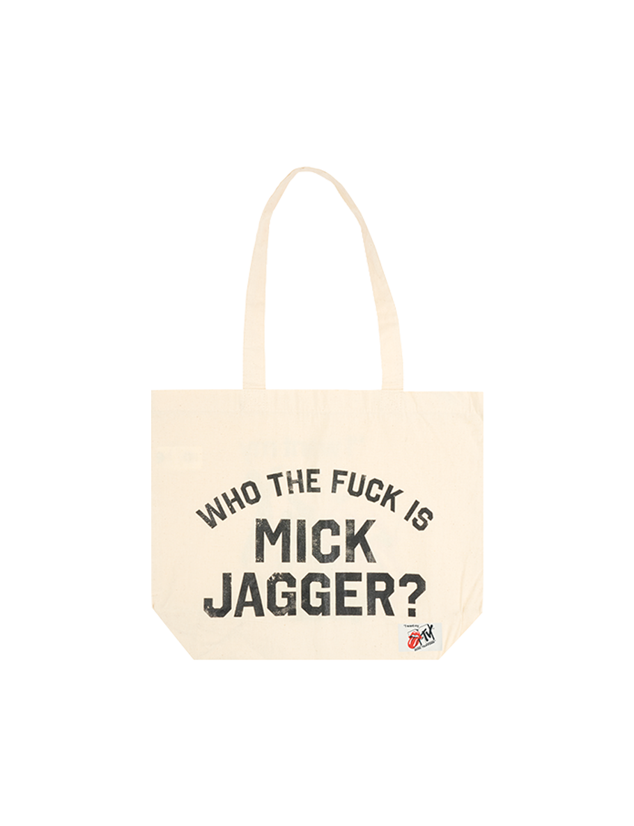 Rolling Stones x MTV Who The F Is Mick Jagger? Tote Front