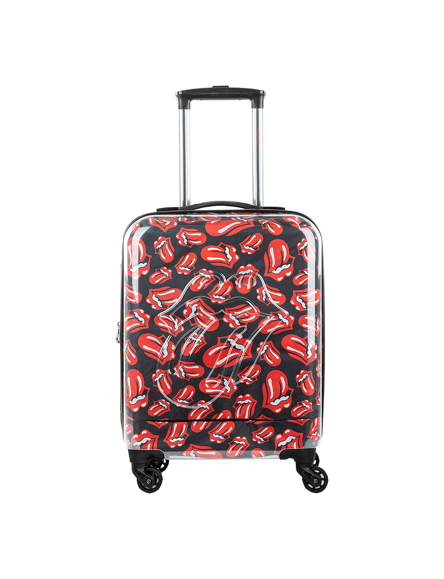 AOP CLASSIC LOGO CLEAR COATED CARRY ON LUGGAGE SUITCASE - IMG 1