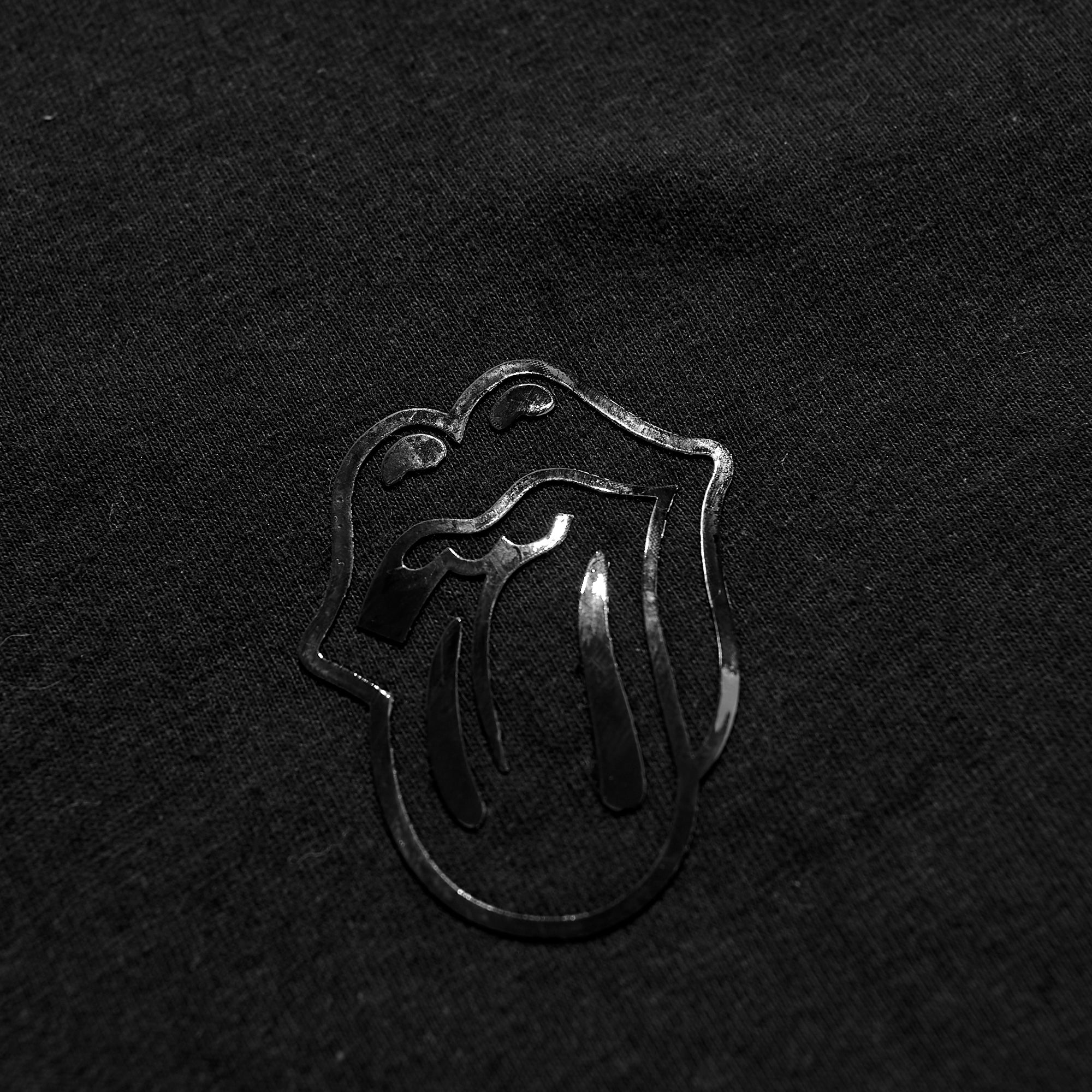 Classic Black Tongue T-Shirt Detail