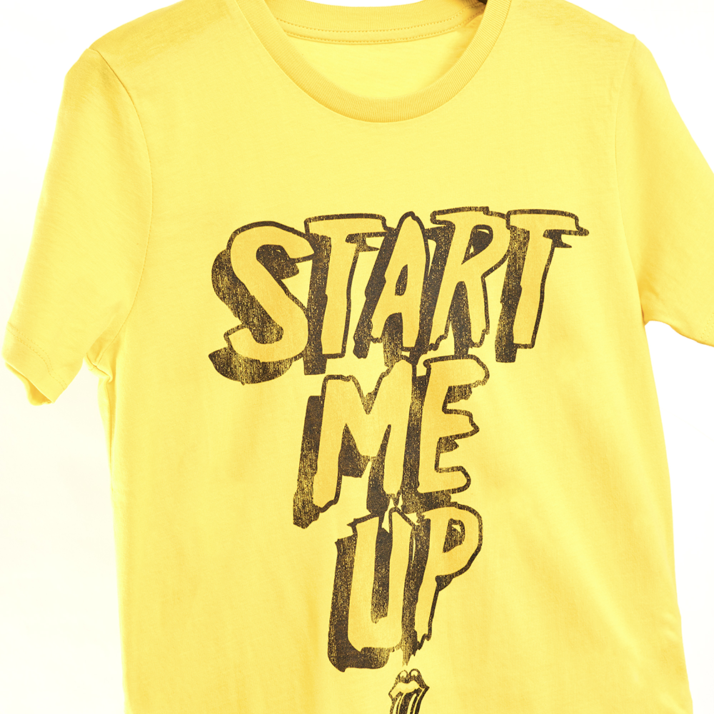 Start Me Up Kids T-Shirt Detail
