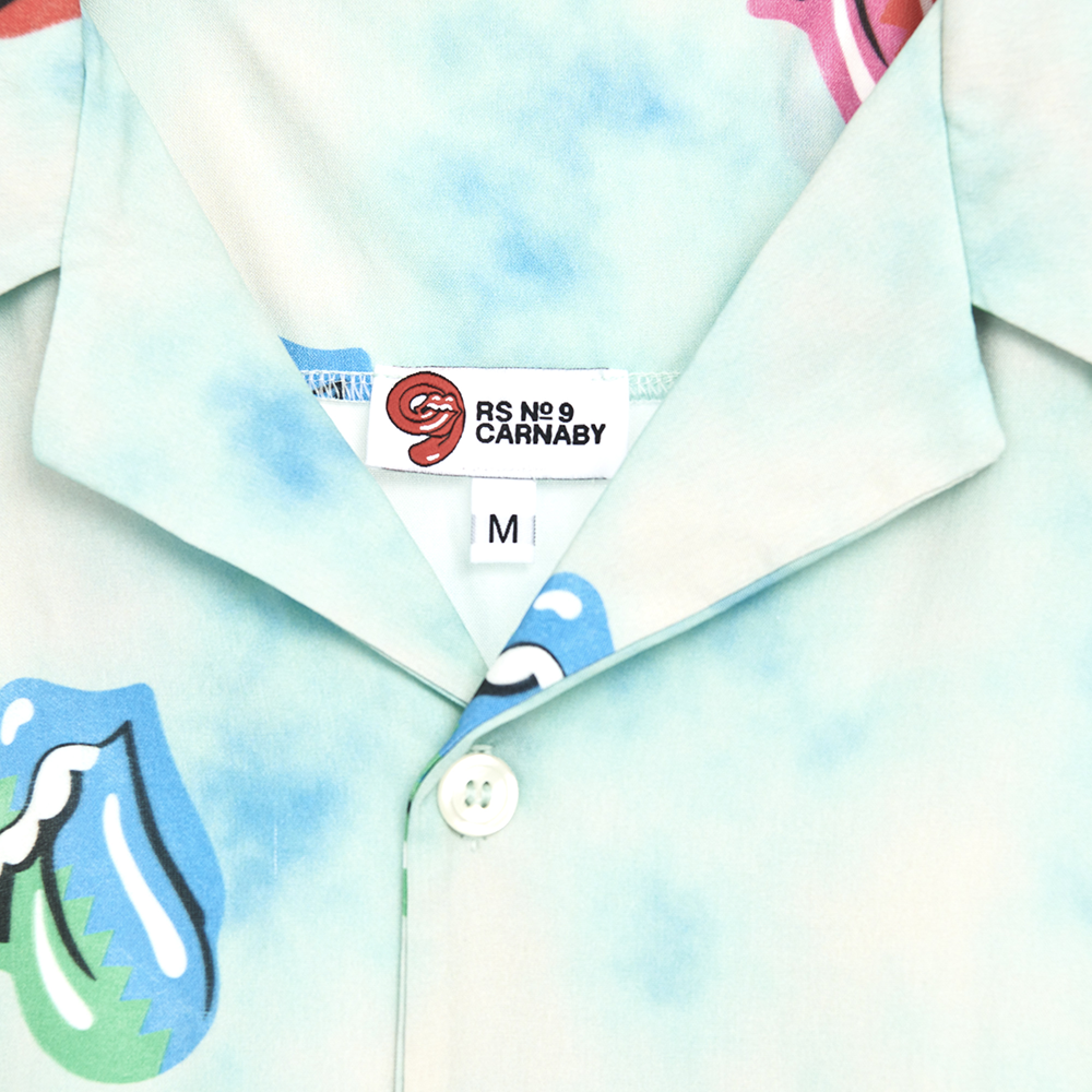 Tongue Print Tropical Shirt