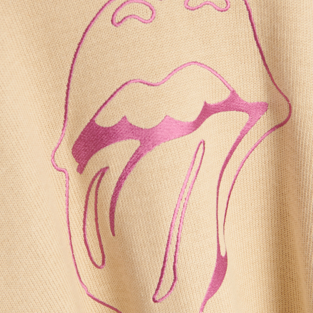 Classic Tongue Knit Chenille Patch Sweater Detail