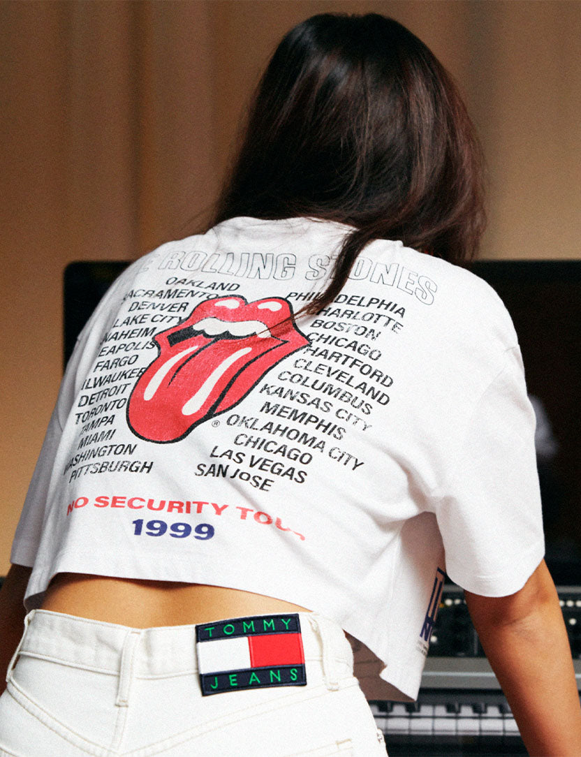 Stones x Tommy Hilfiger Crop T-Shirt Lifestyle 2