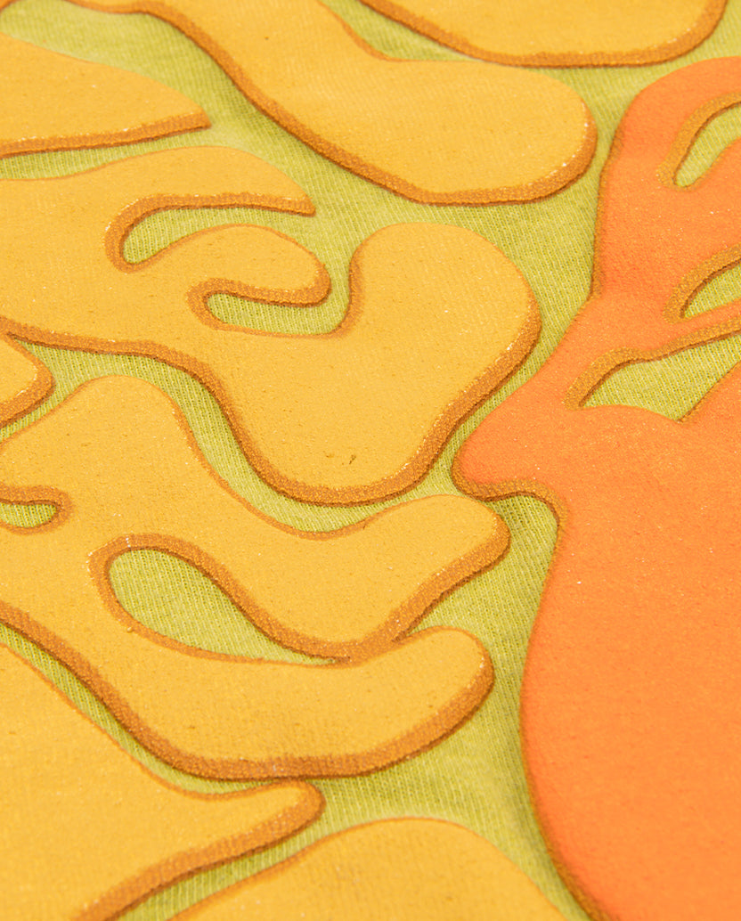 Puff Print Psychedelic Stones T-Shirt Puff Detail