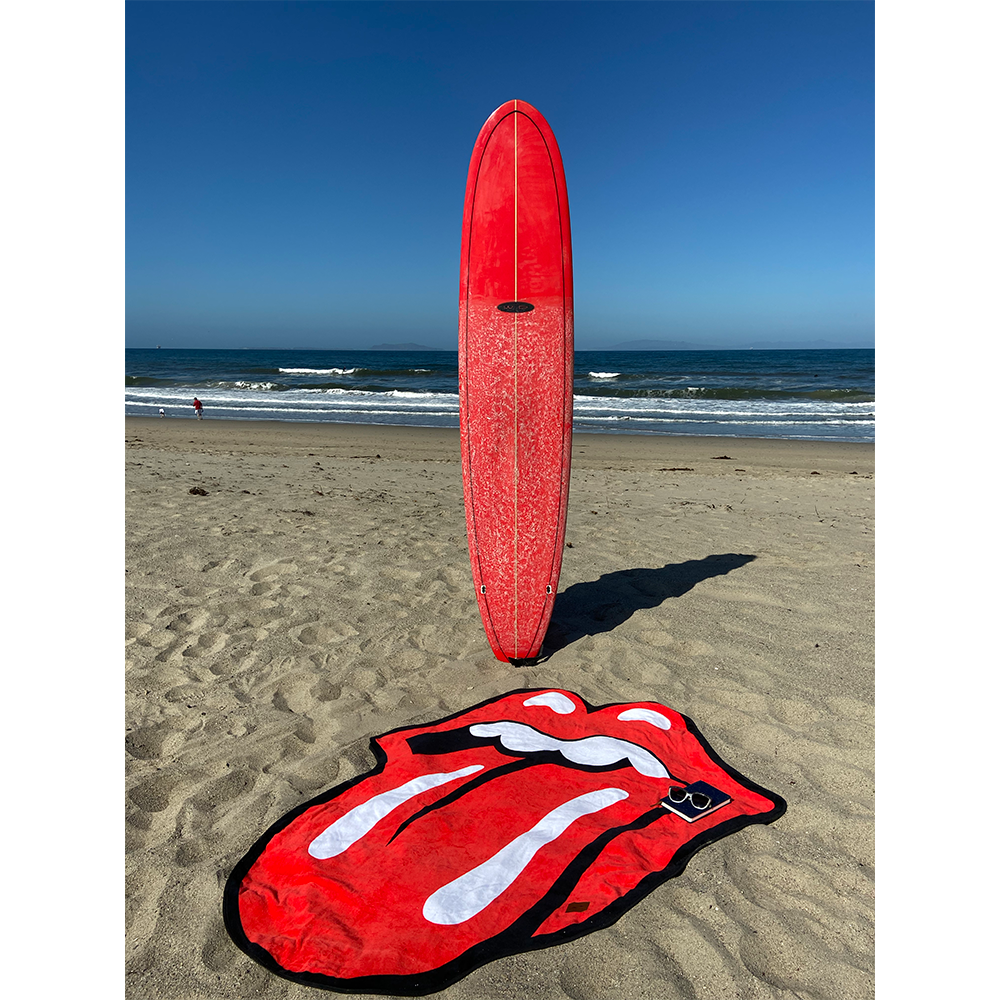 The Rolling Stones x Slowtide Classic Tongue Die Cut Beach Towel Alt Lifestyle