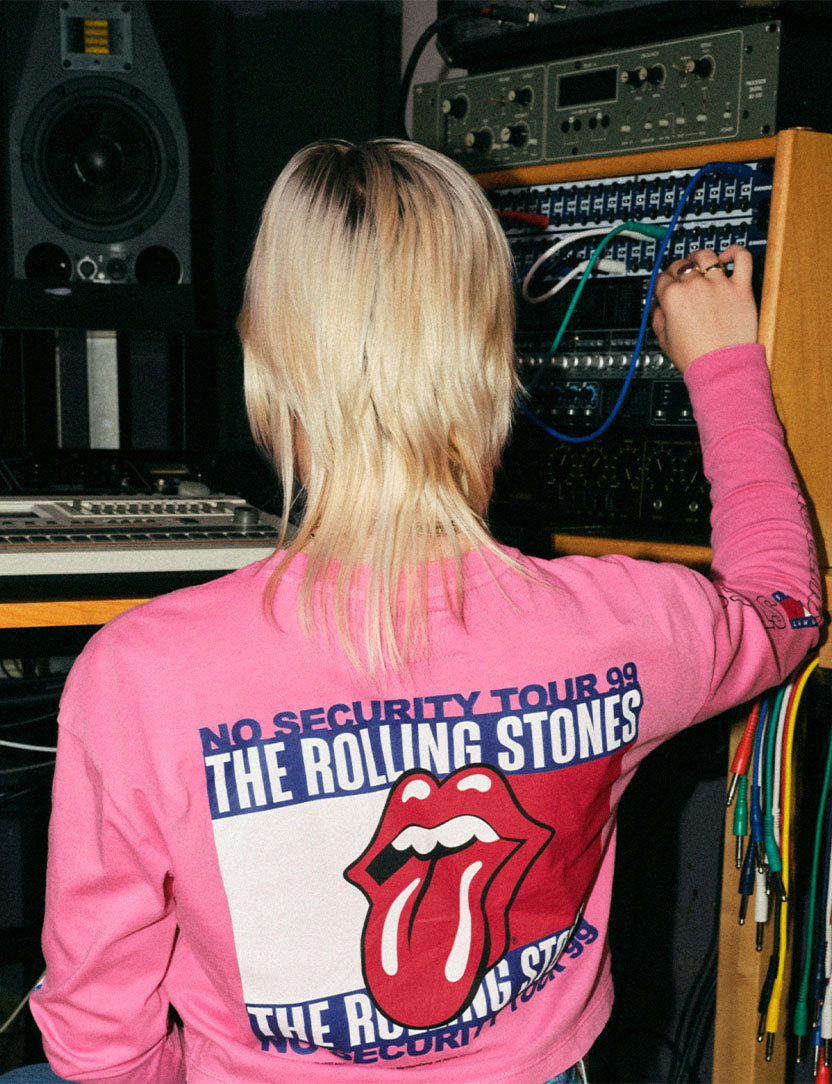 Stones x Tommy Hilfiger Crop Long Sleeve Shirt Lifestyle 1