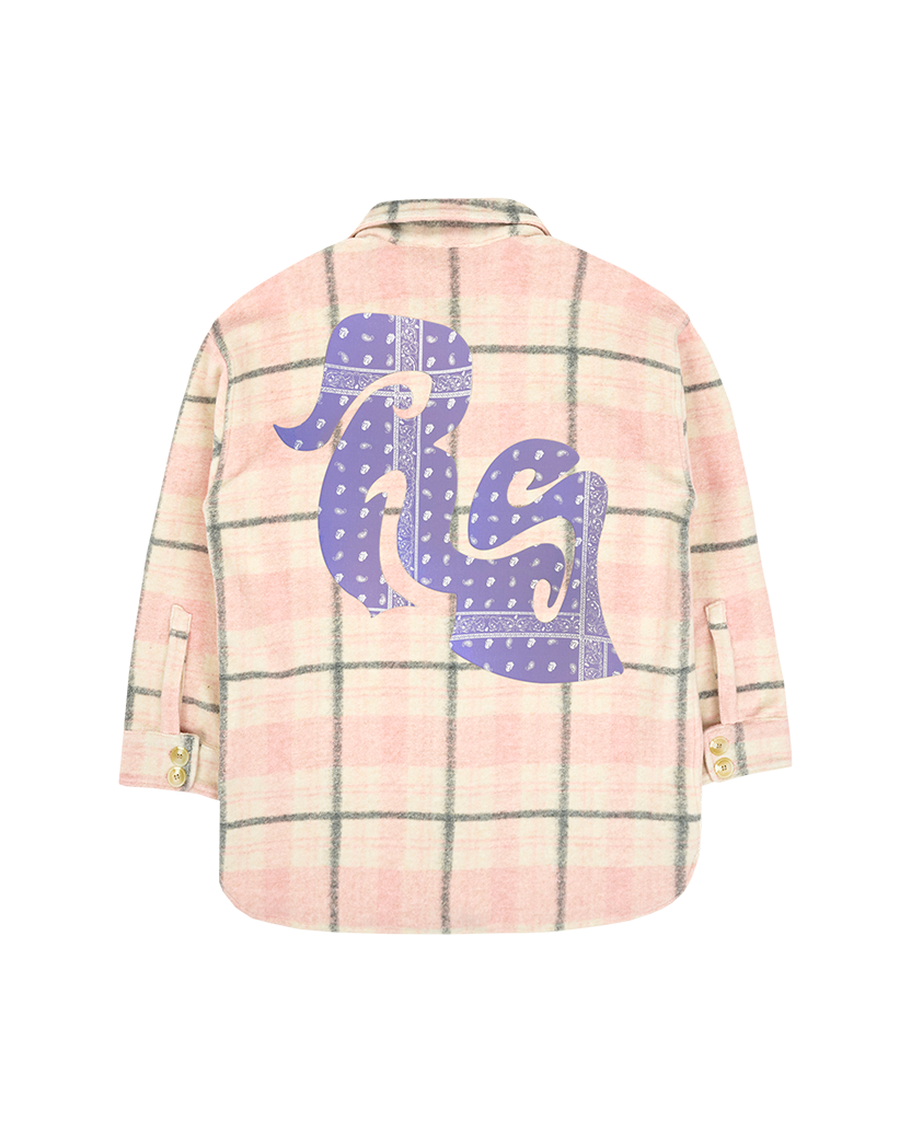 Plaid Longline RS Overshirt Back