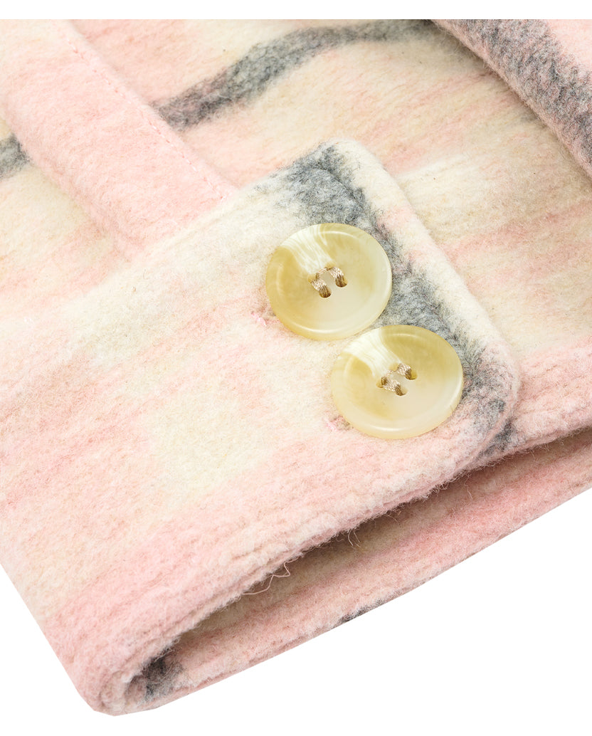 Plaid Longline RS Overshirt Cuff Detail