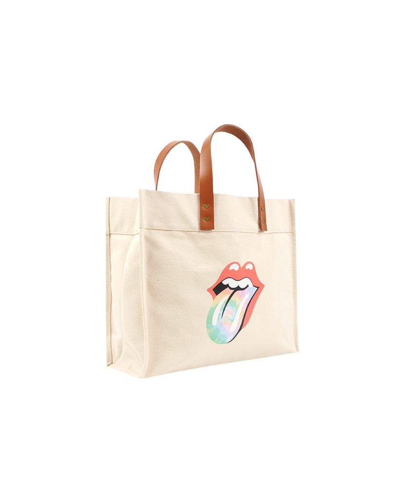 Psychedelic Tongue Canvas Tote Bag Angle