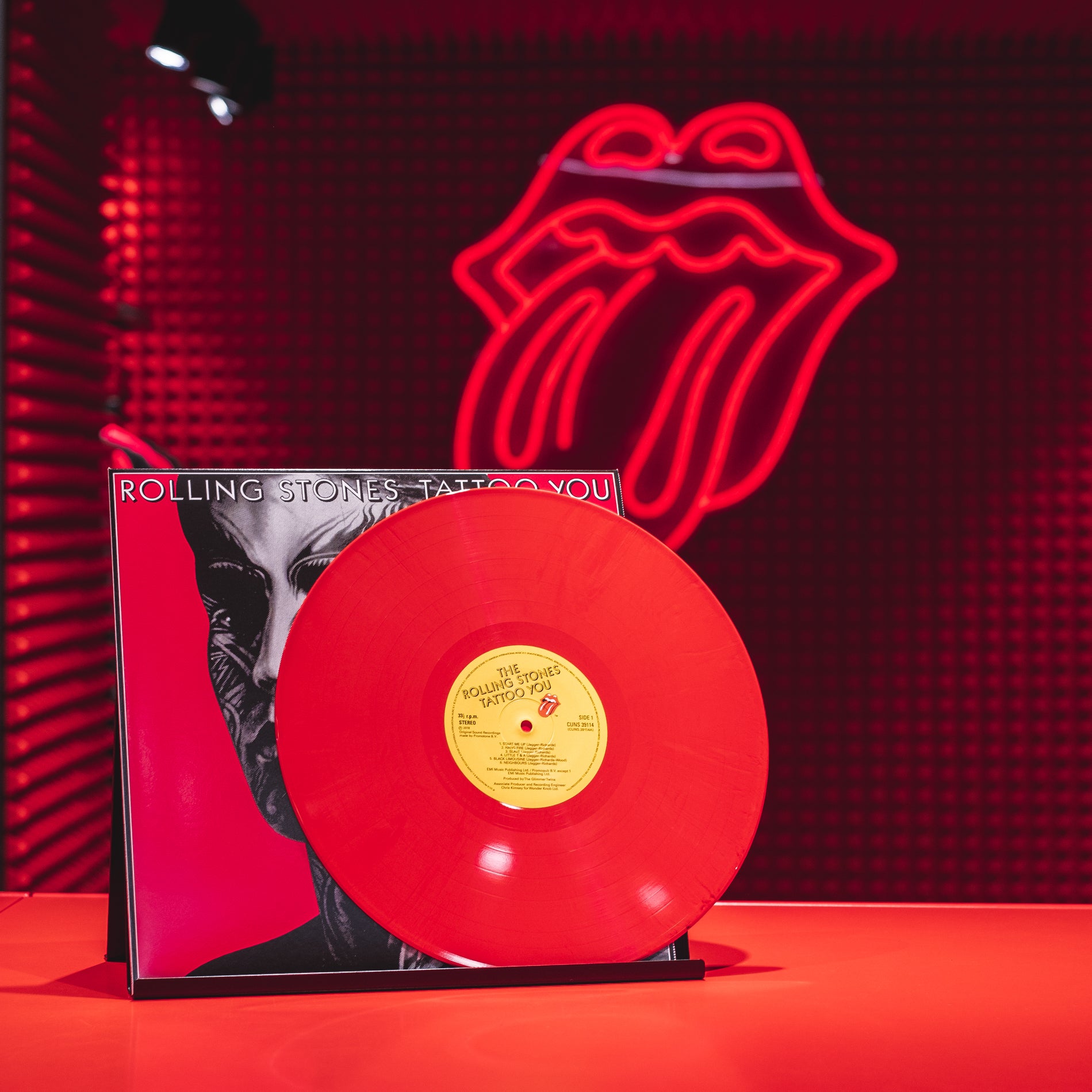 Tattoo You Carnaby Red LP Angle