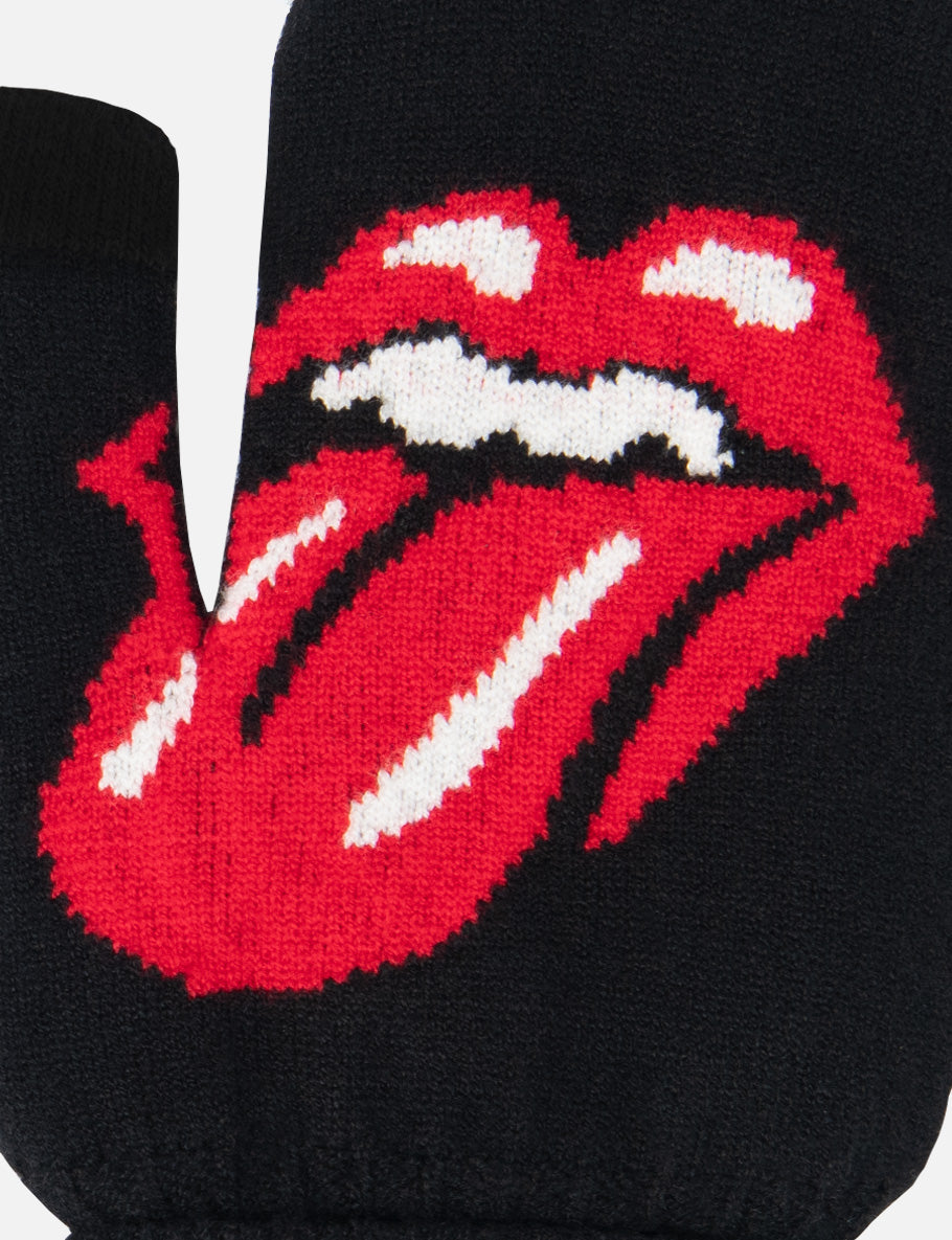 Classic Tounge Knitted Intarsia Mittens Detail