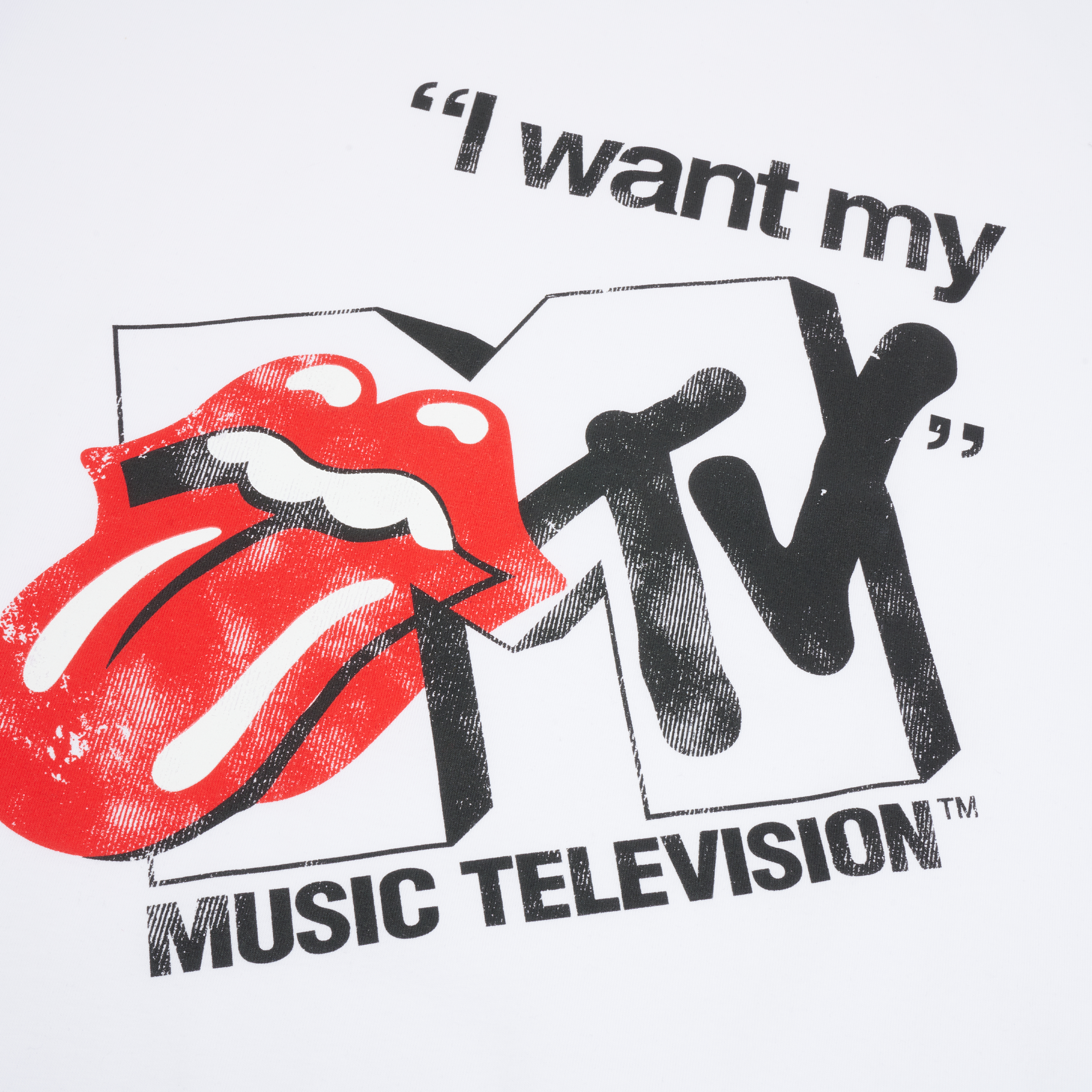 Rolling Stones x MTV I WANT MY T-Shirt Detail
