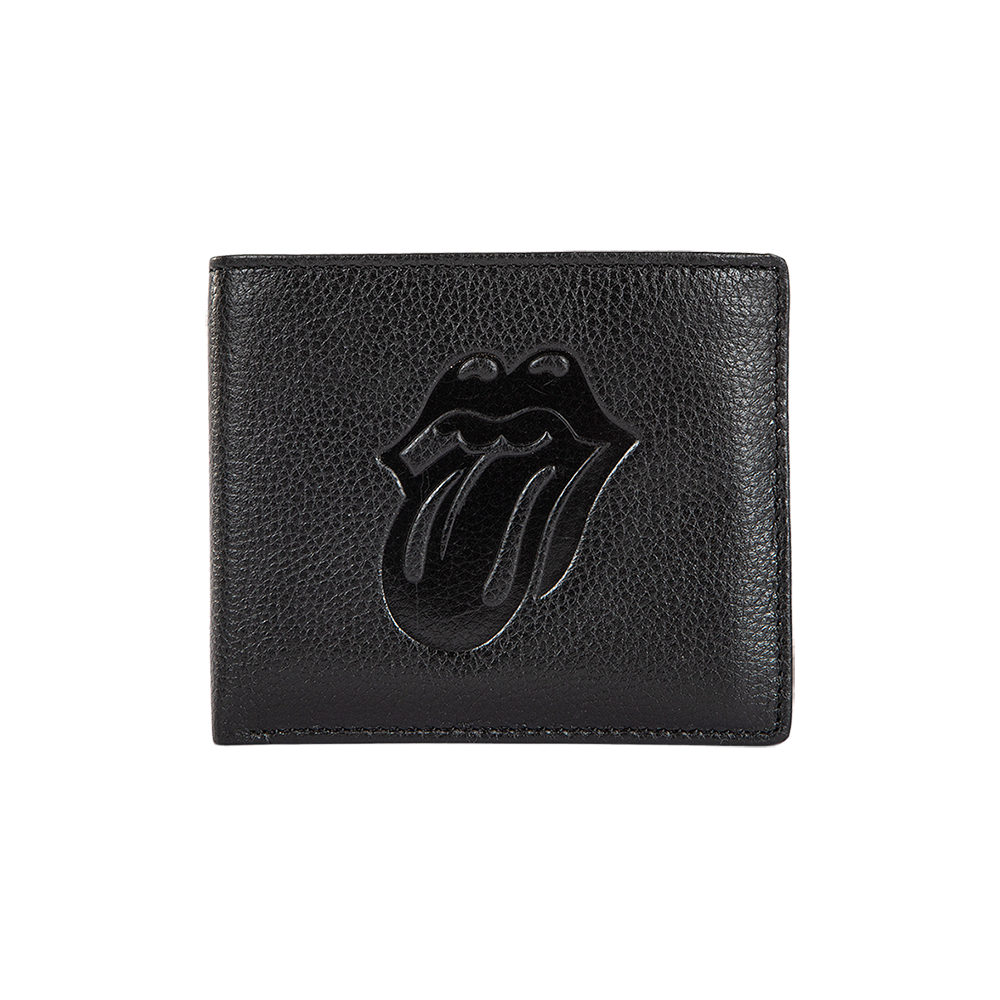 Black On Black Pebbled Leather Wallet - IMG 1