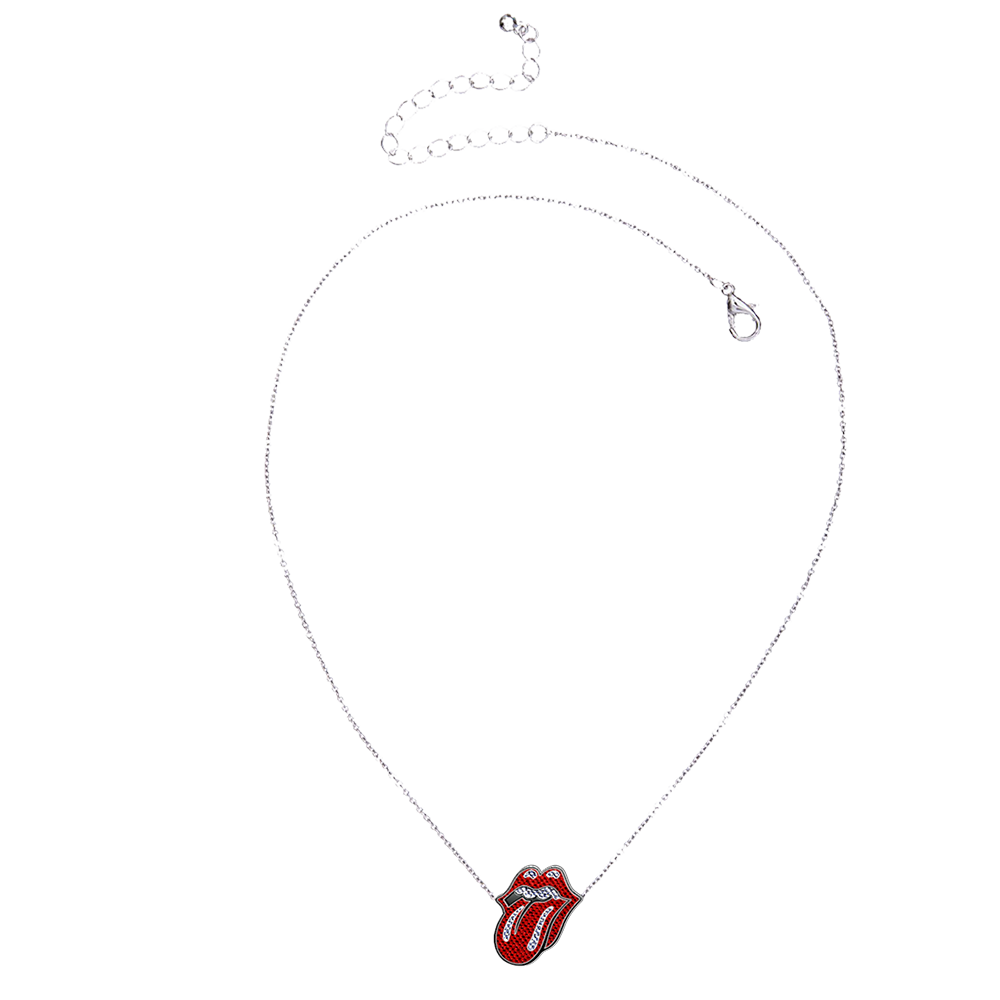 Classic Tongue Rhinestone Necklace