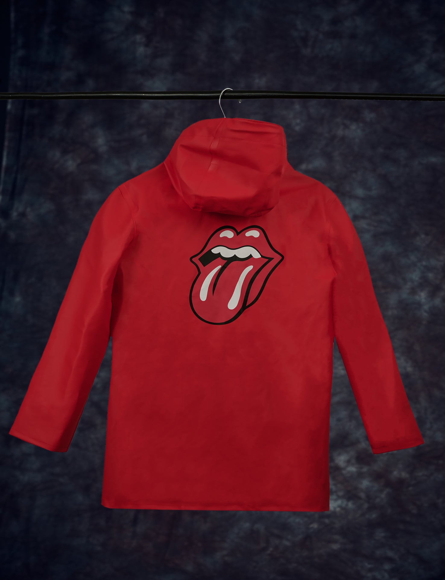 Stutterheim x Stones Red Tongue Logo Raincoat