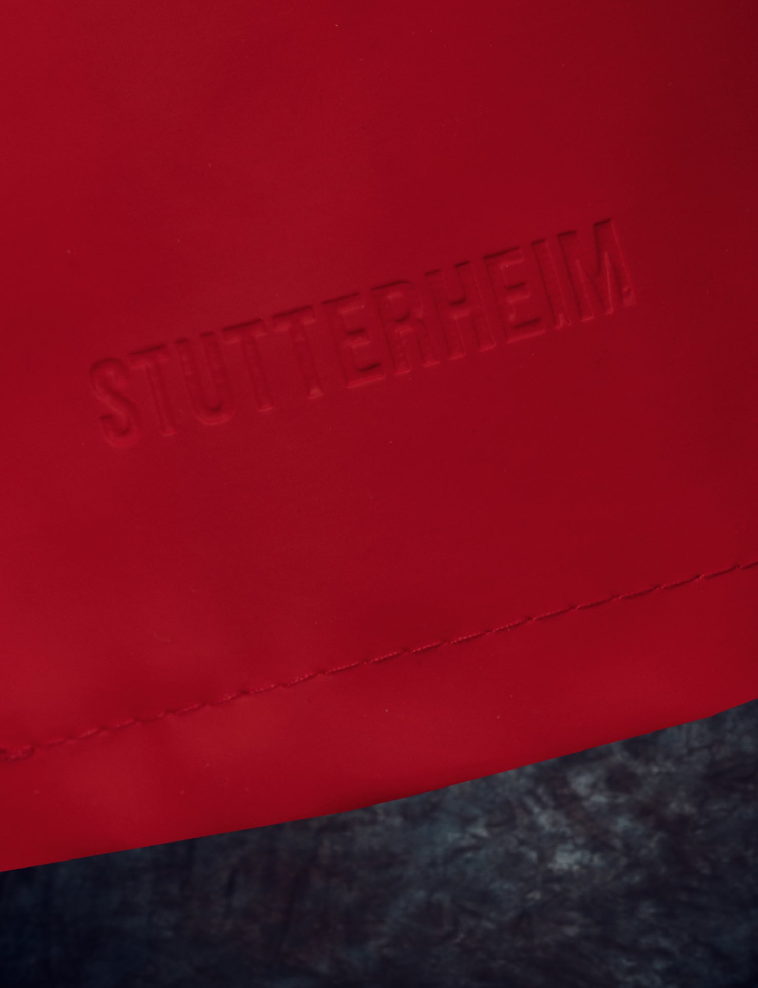 Stutterheim x Stones Red Tongue Logo Raincoat