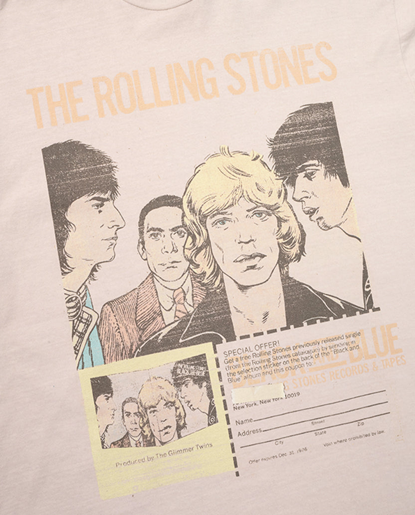 Pop Art Black And Blue T-Shirt Front