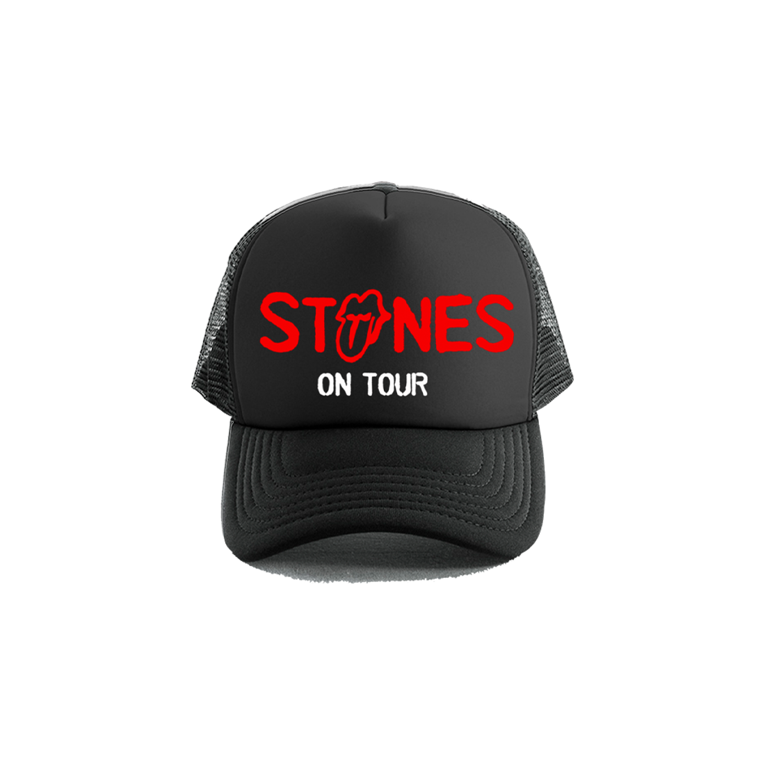 Stones On Tour Black Trucker Hat