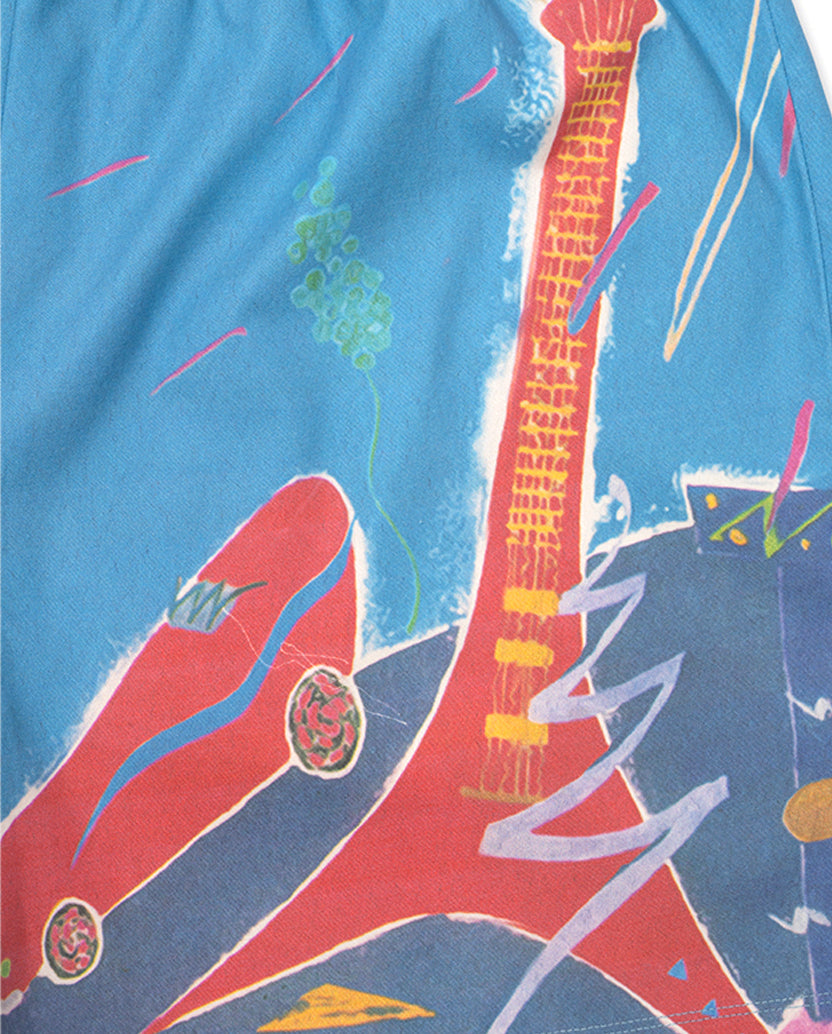 Rolling Stones Summer Print Shorts Detail