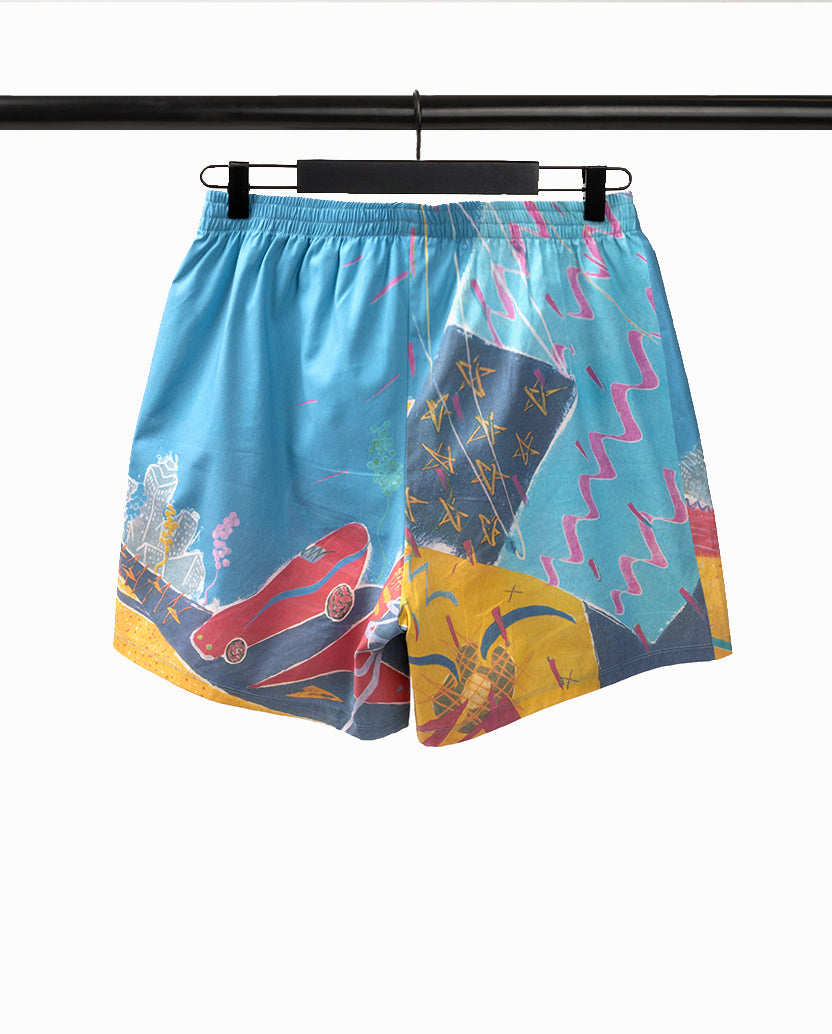 Rolling Stones Summer Print Shorts Back