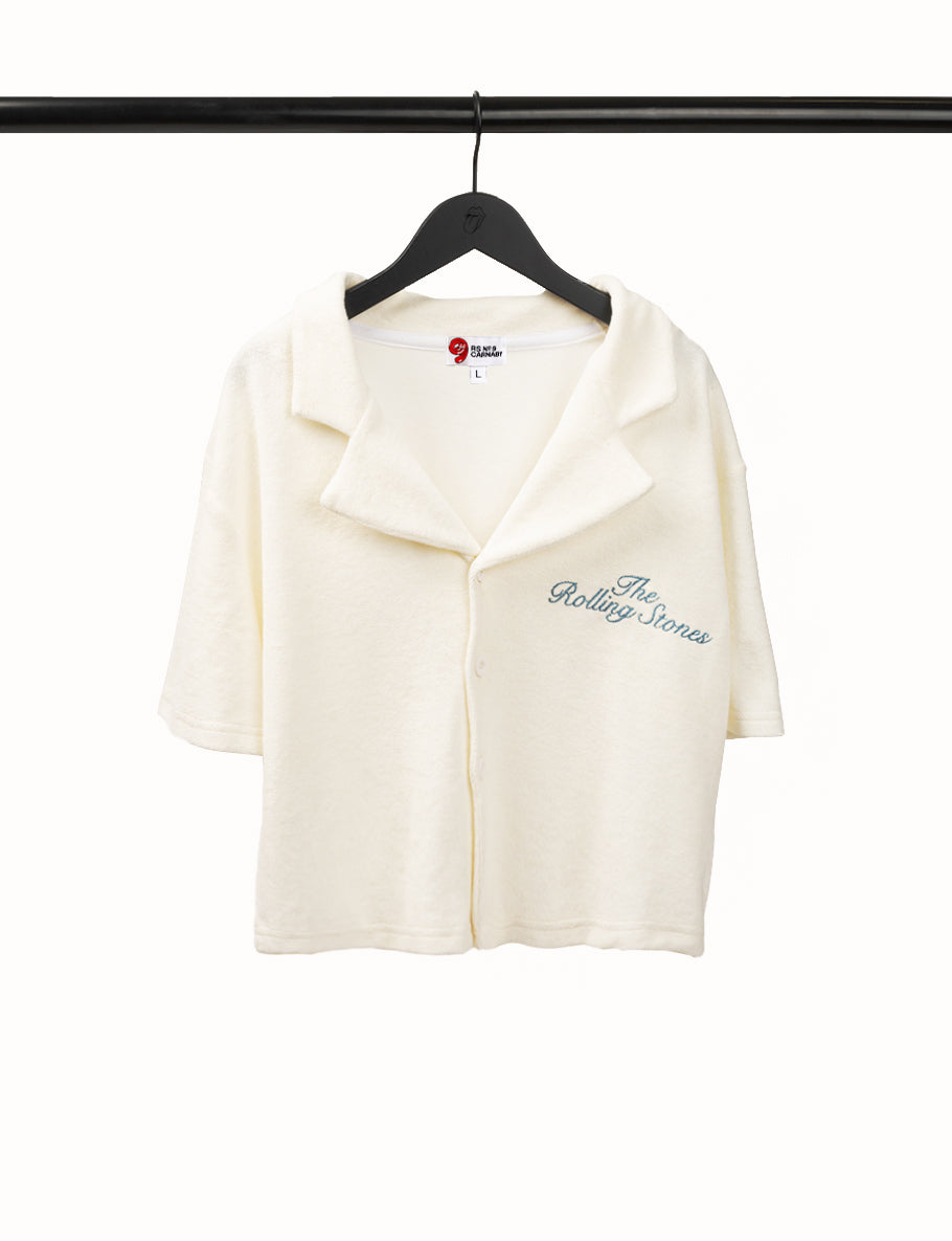 Embroidered Logo Collared Terry Shirt