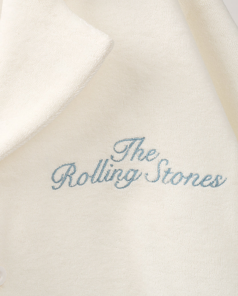 Embroidered Logo Collared Terry Shirt Detail